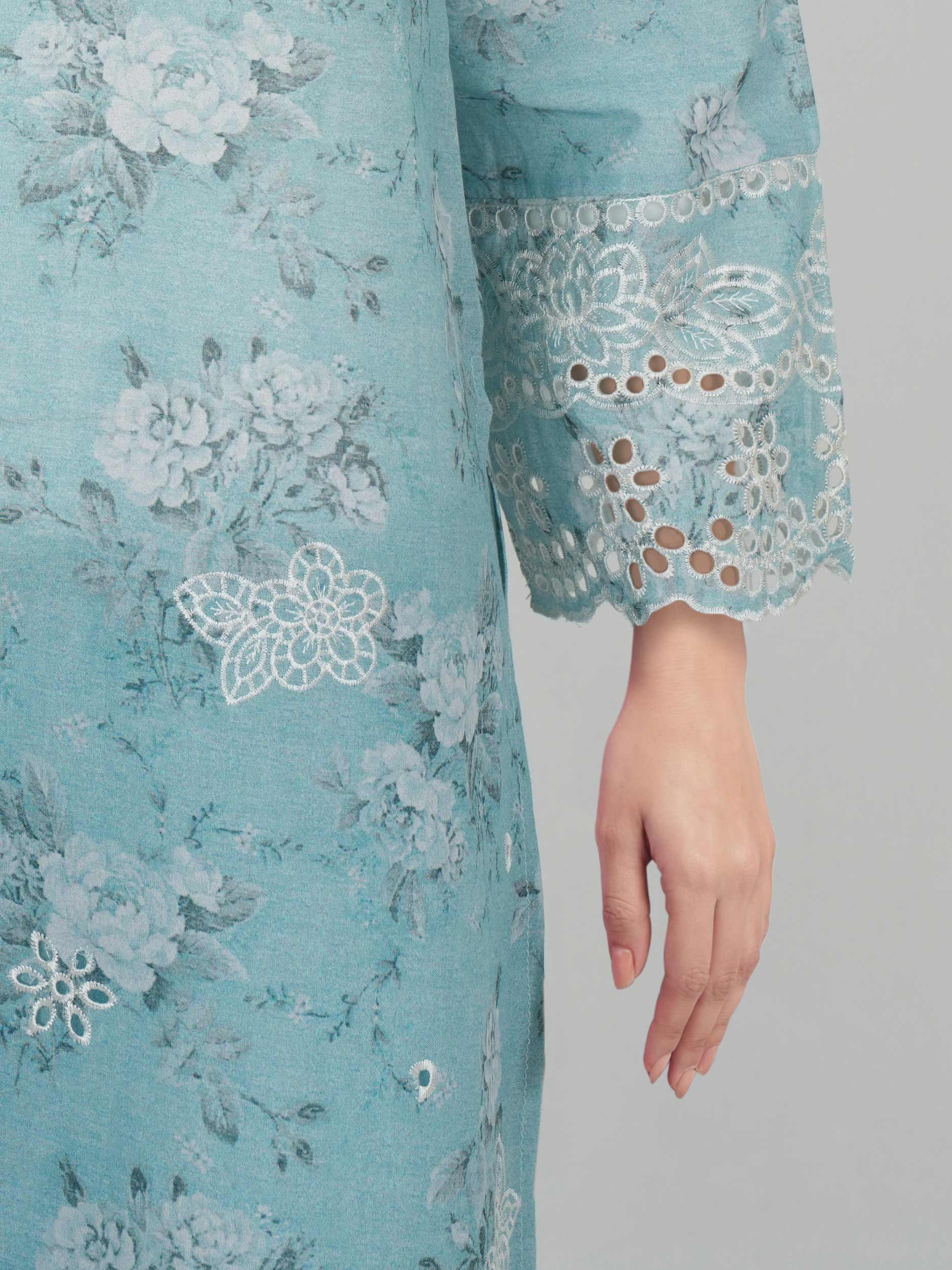 2 Piece Lawn Suit- Embroidered (Pret)