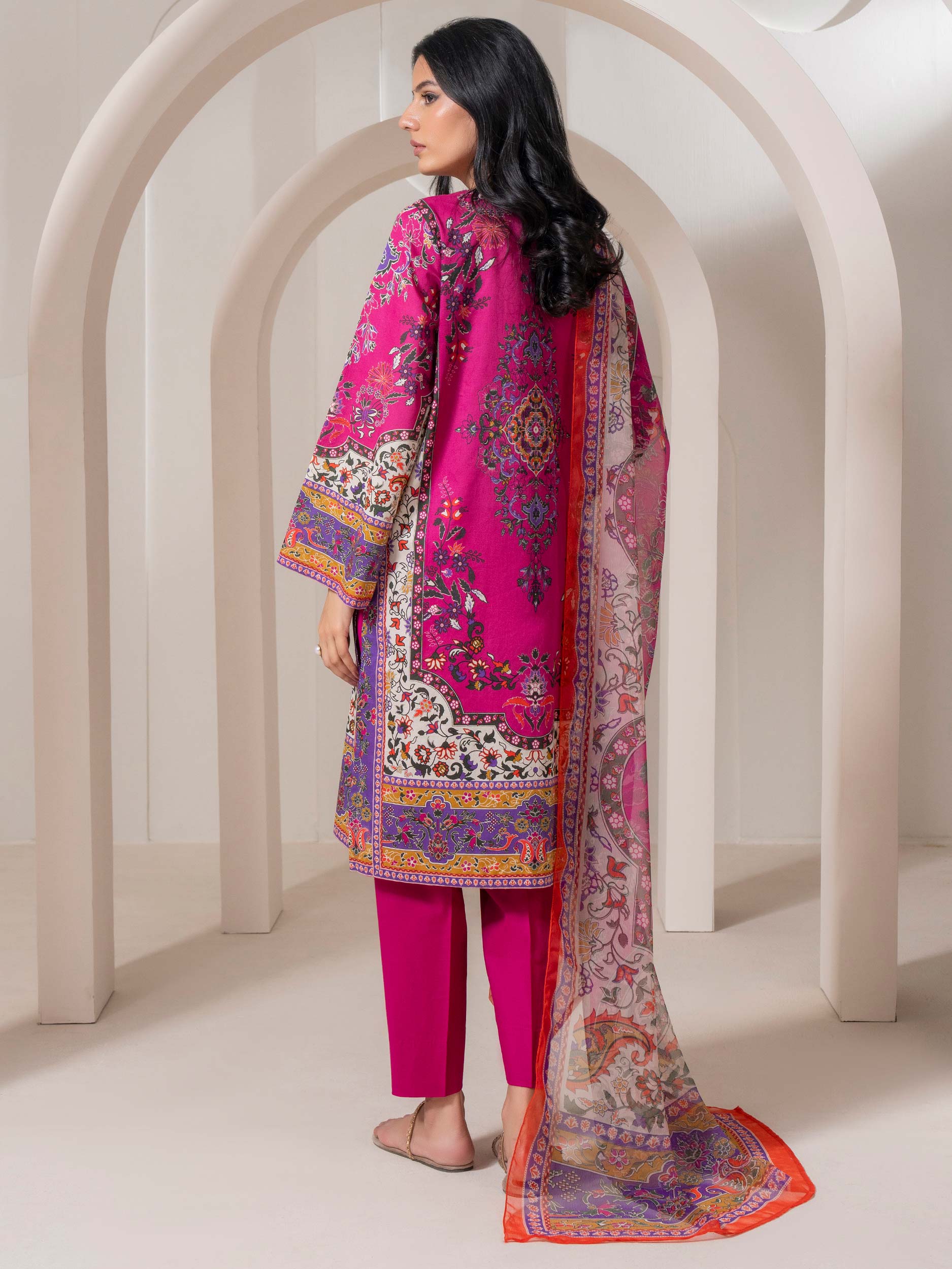 3 Piece Lawn Suit-Embroidered (Pret)