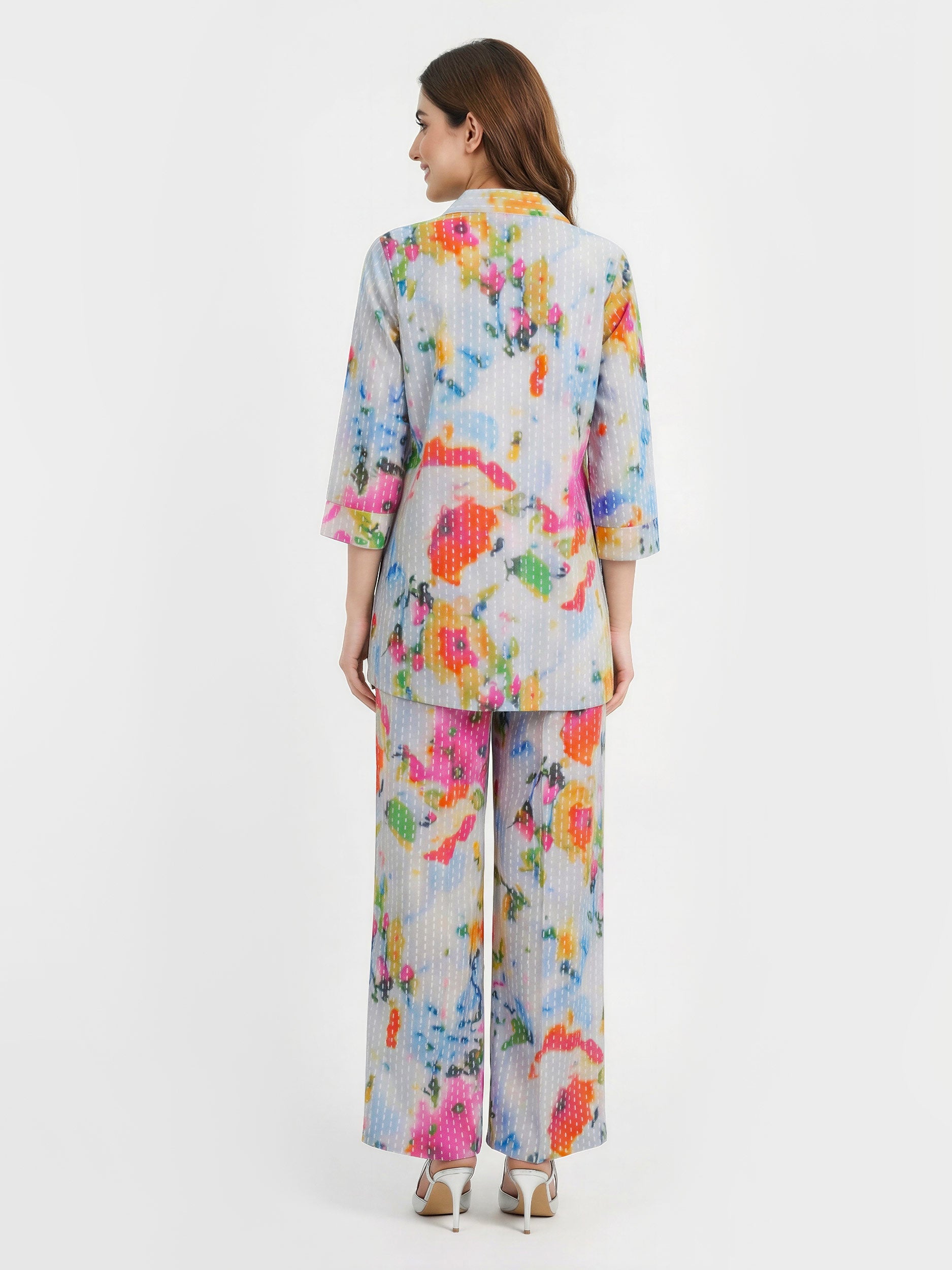 2 Piece Viscose Cotton Suit (Pret)