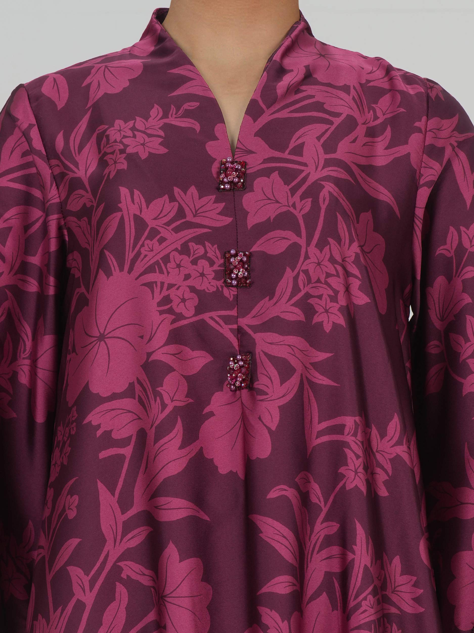 2 Piece Silk Suit- Embroidered (Pret)