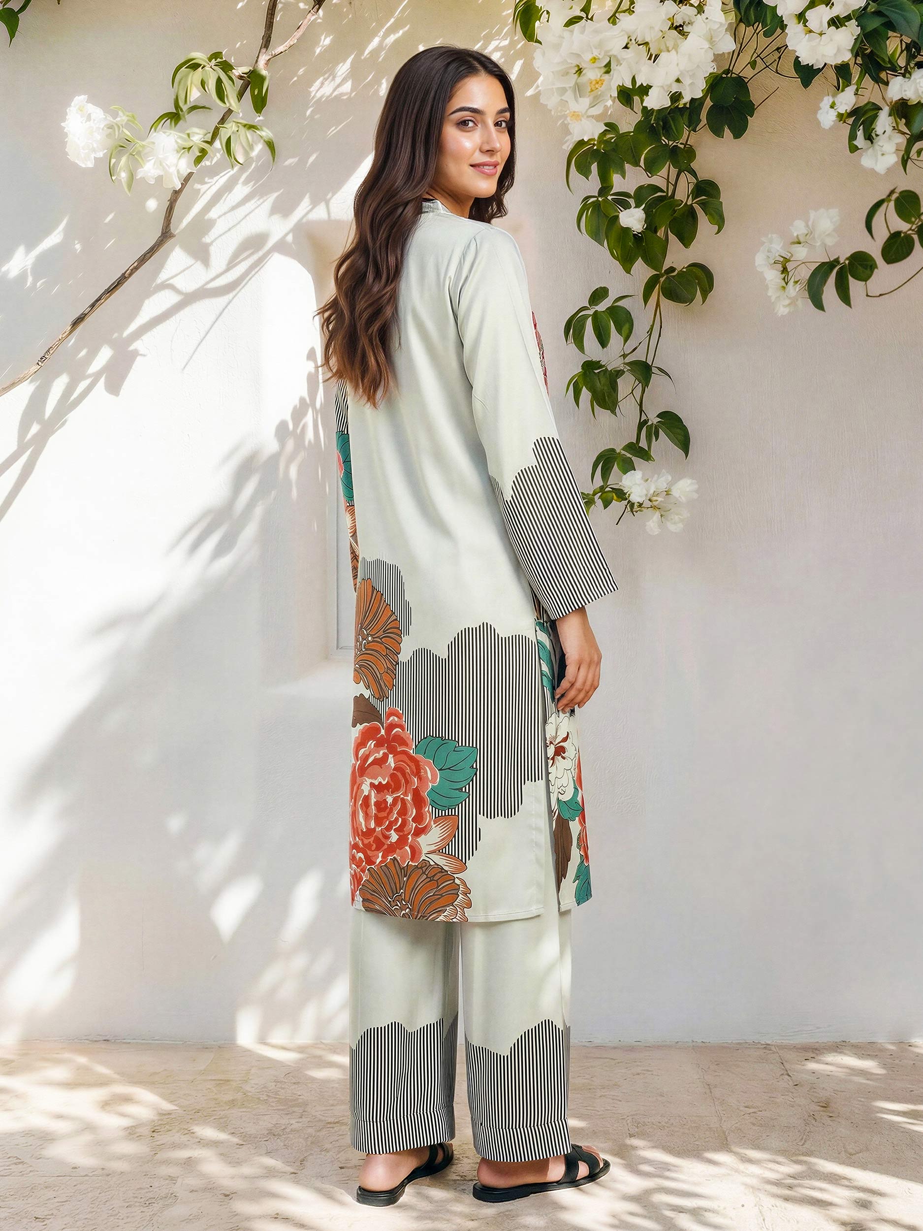 2 Piece Silk Suit (Pret)