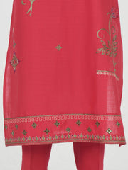 2 Piece Lawn Slub Suit- Embroidered (Pret)