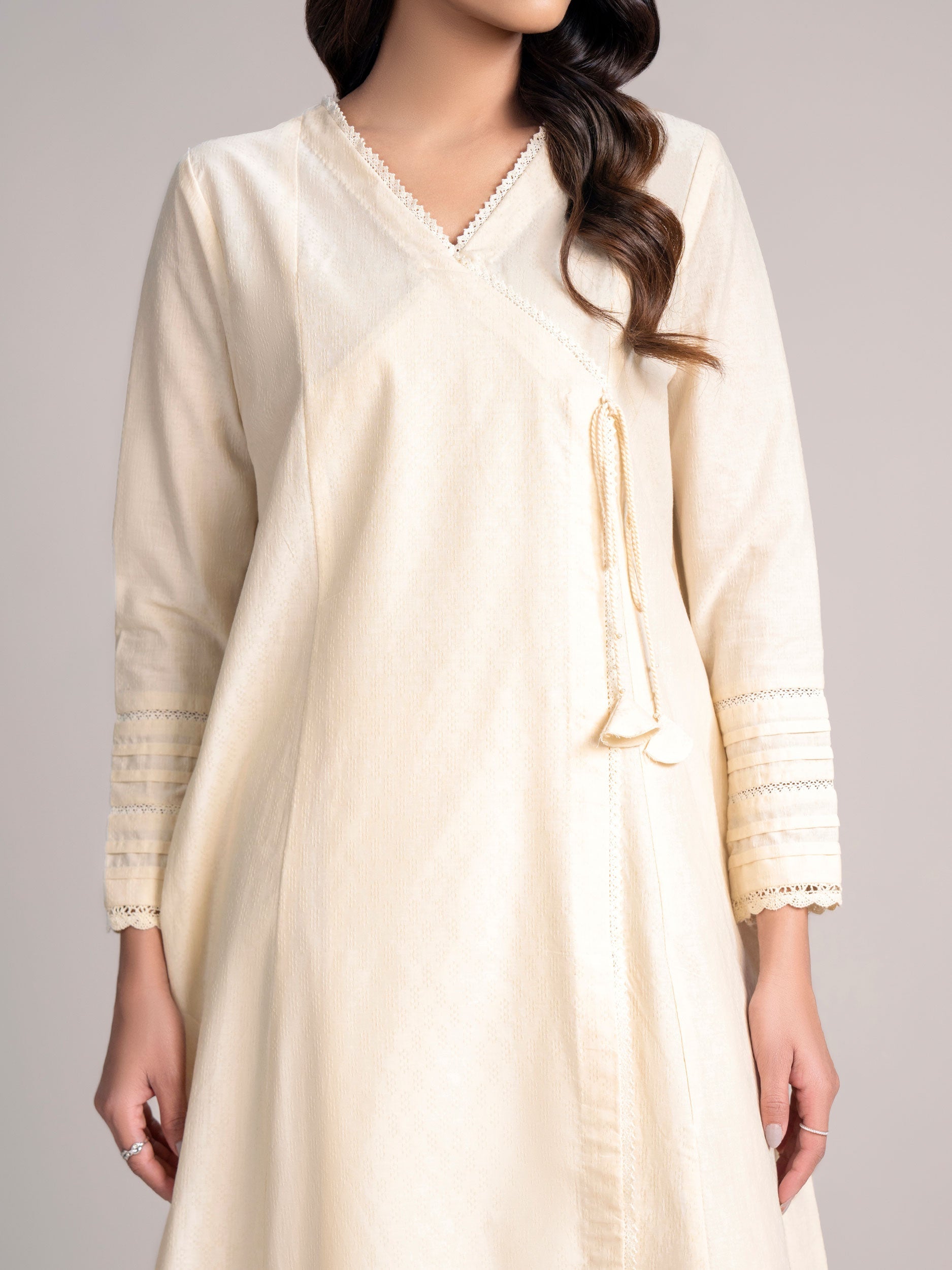 2 Piece Self Jacquard Suit (Pret)