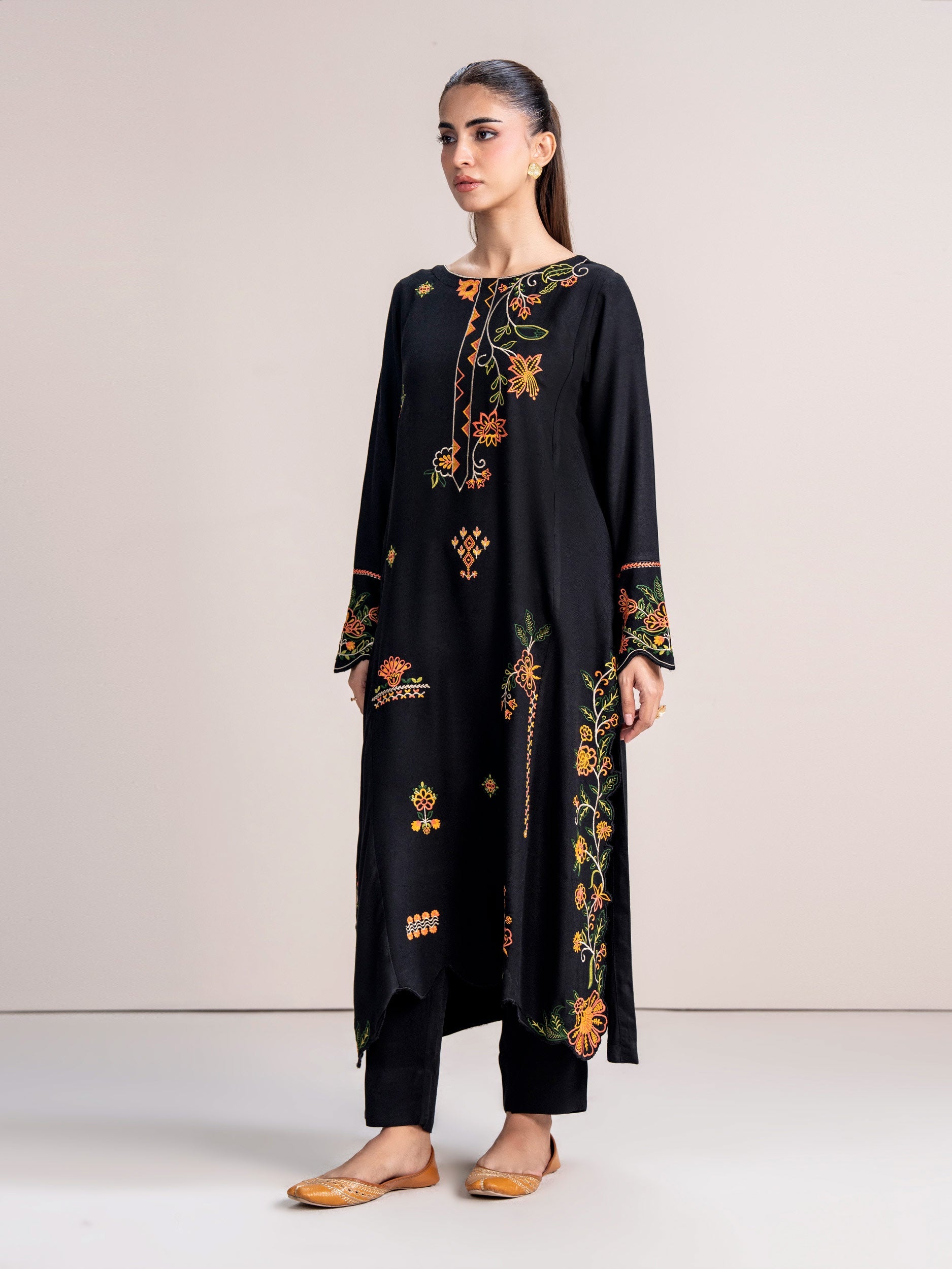 2 Piece Marina Suit- Embroidered (Pret)