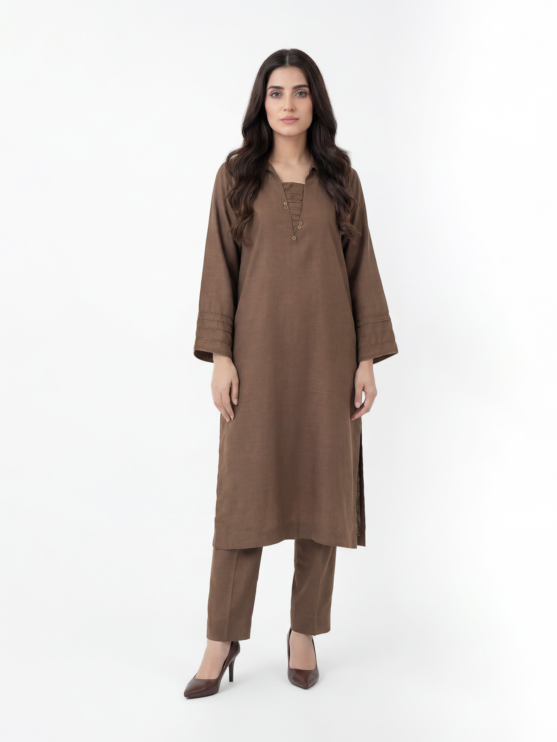 2 Piece Yarn Dyed Suit (Pret)