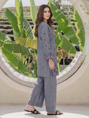 2 Piece Yarn Dyed Suit- Embroidered (Pret)