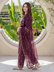 3 Piece Lawn Suit- Embroidered (Pret)