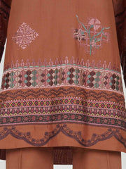 2 Piece Dobby Suit- Embroidered (Pret)