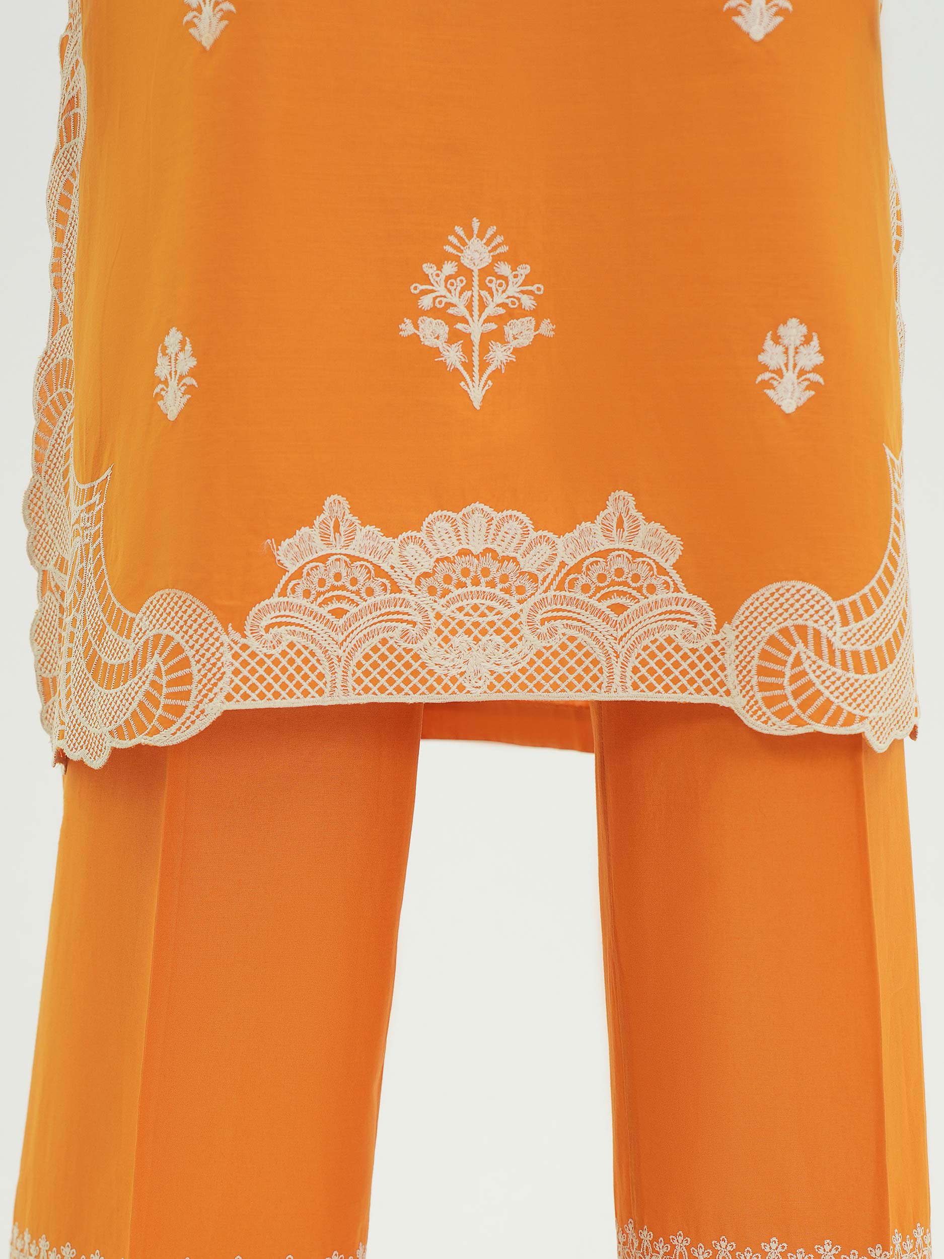2 Piece  Lawn Slub Suit- Embroidered (Pret)