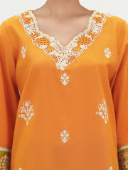 2 Piece  Lawn Slub Suit- Embroidered (Pret)