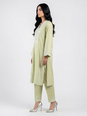 3 Piece Yarn Dyed Suit- Embroidered (Pret)