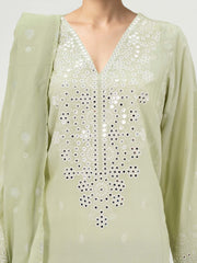 3 Piece Yarn Dyed Suit- Embroidered (Pret)
