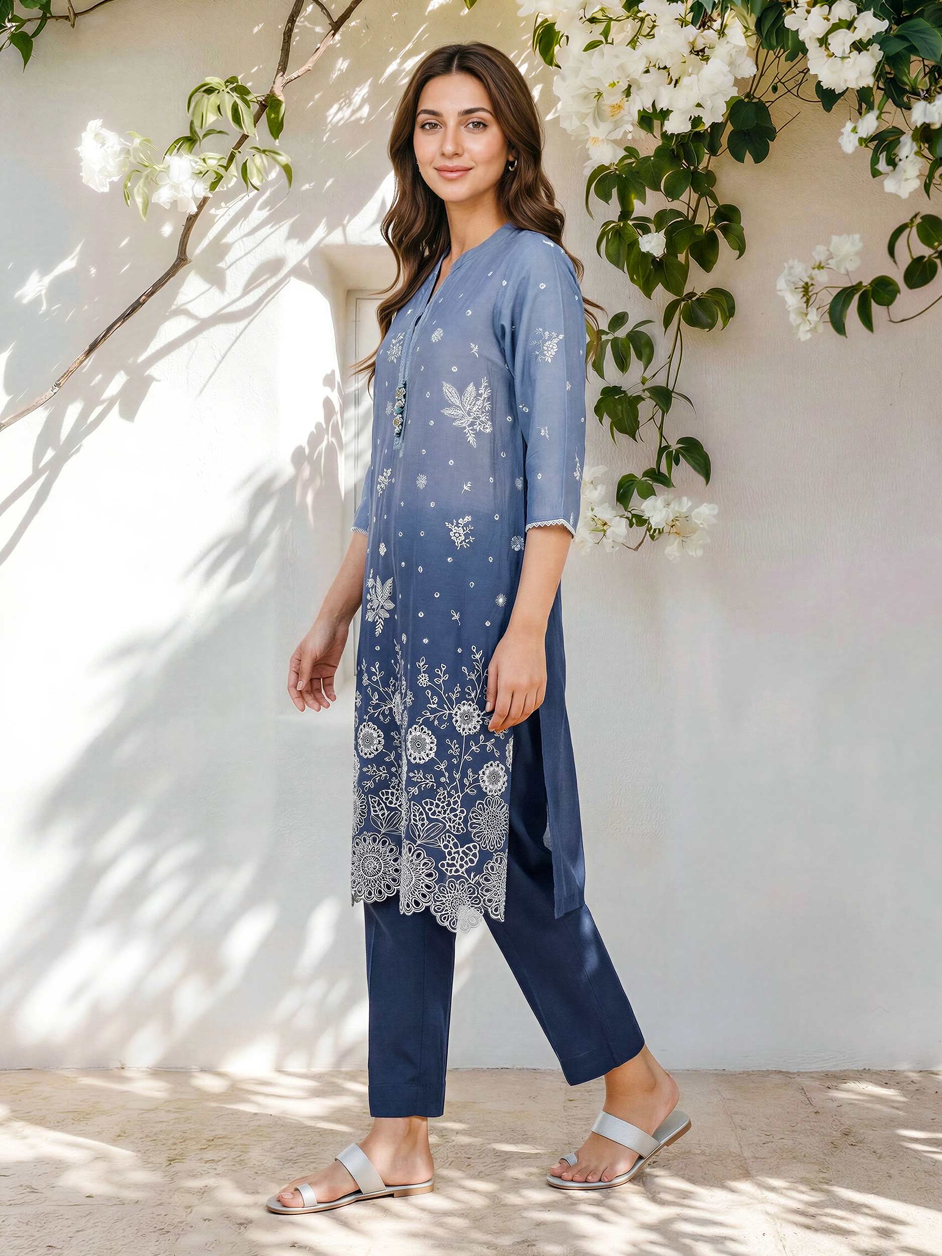 2 Piece Lawn Suit- Embroidered (Pret)
