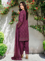 3 Piece Lawn Suit- Embroidered (Pret)
