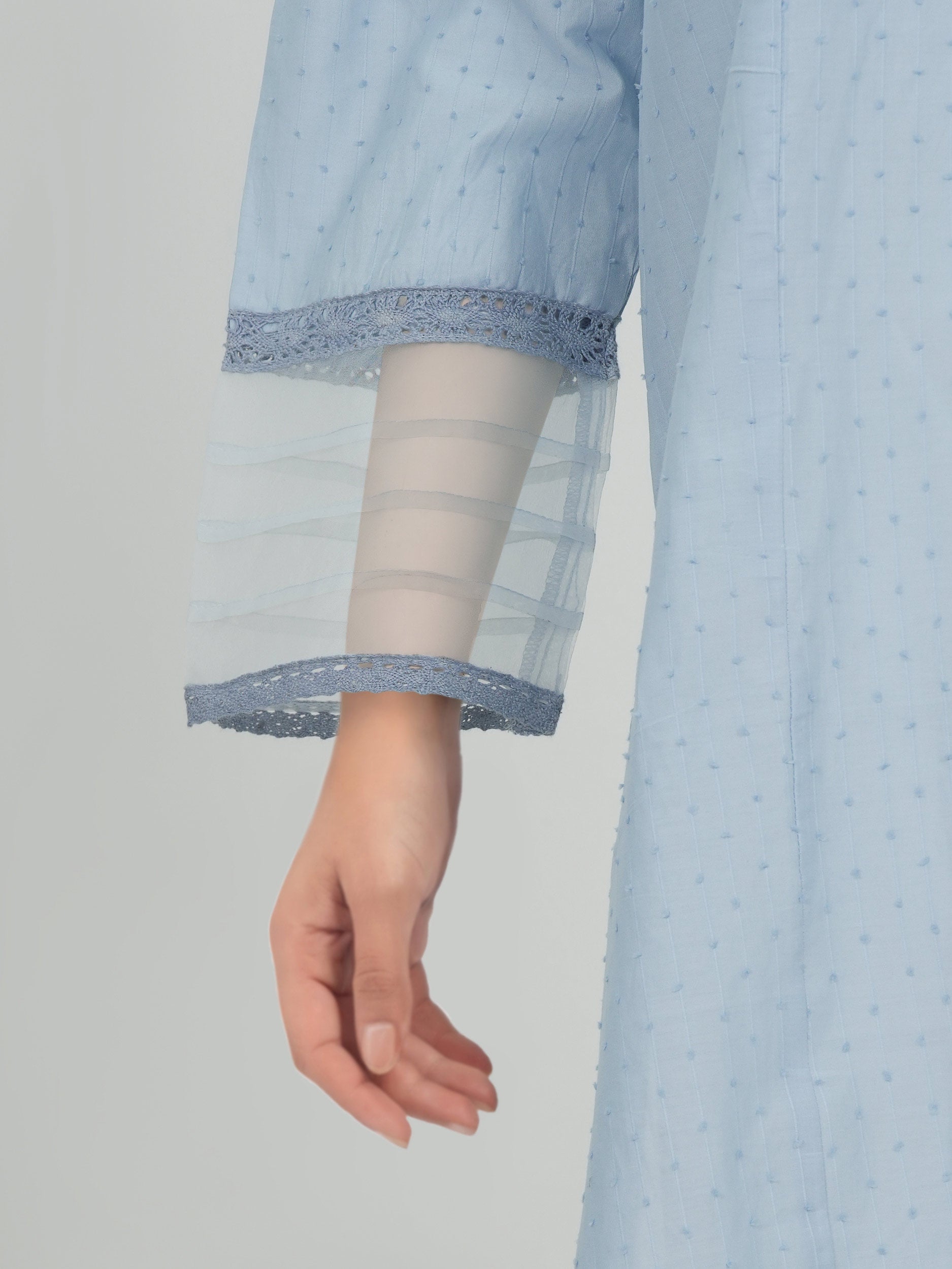 Lawn Texture Shirt- Embroidered (Pret)