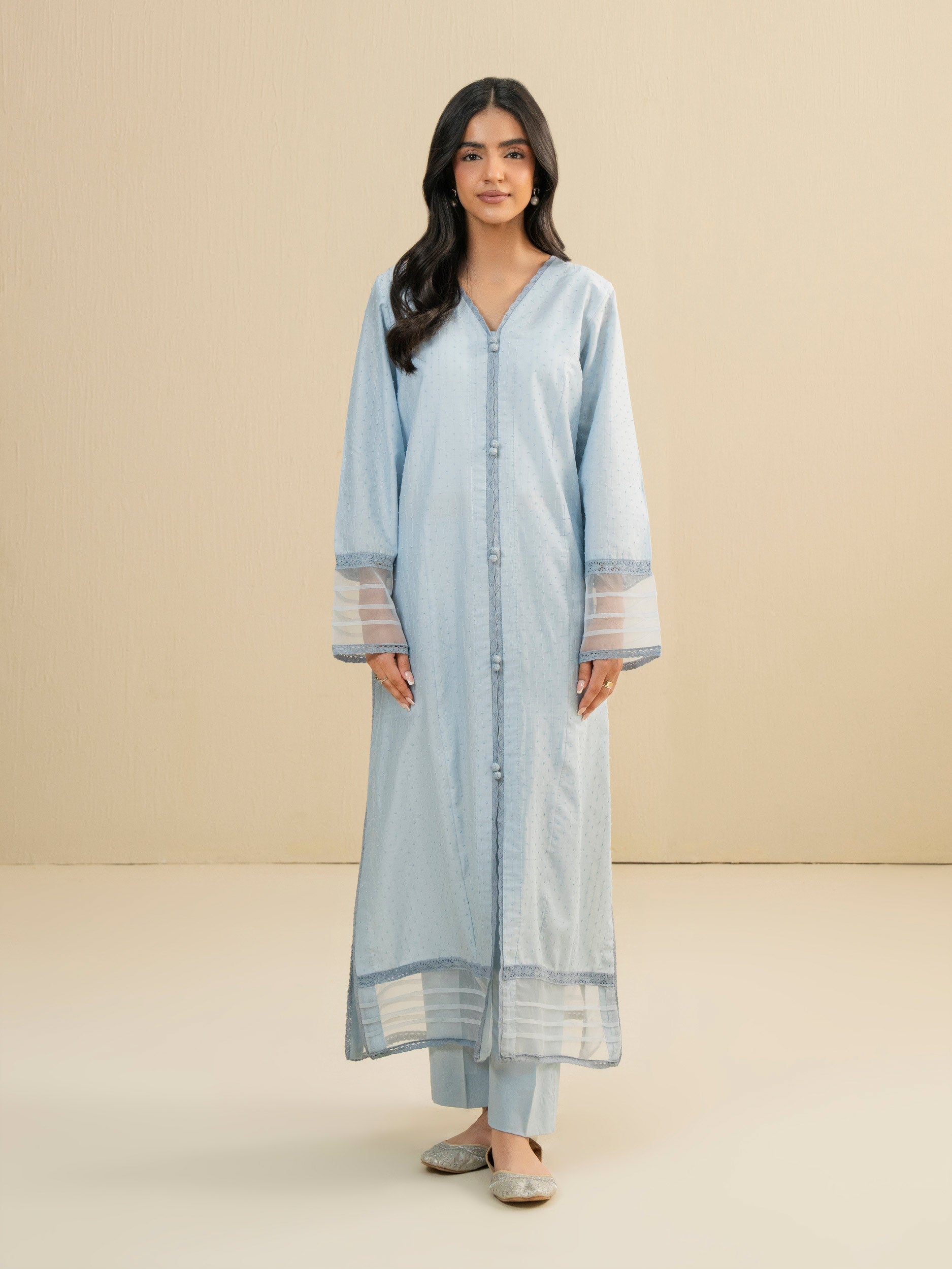 2 Piece Lawn Suit-Dyed (Pret)