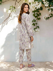 2 Piece Viscose Cotton Suit- Embroidered (Pret)