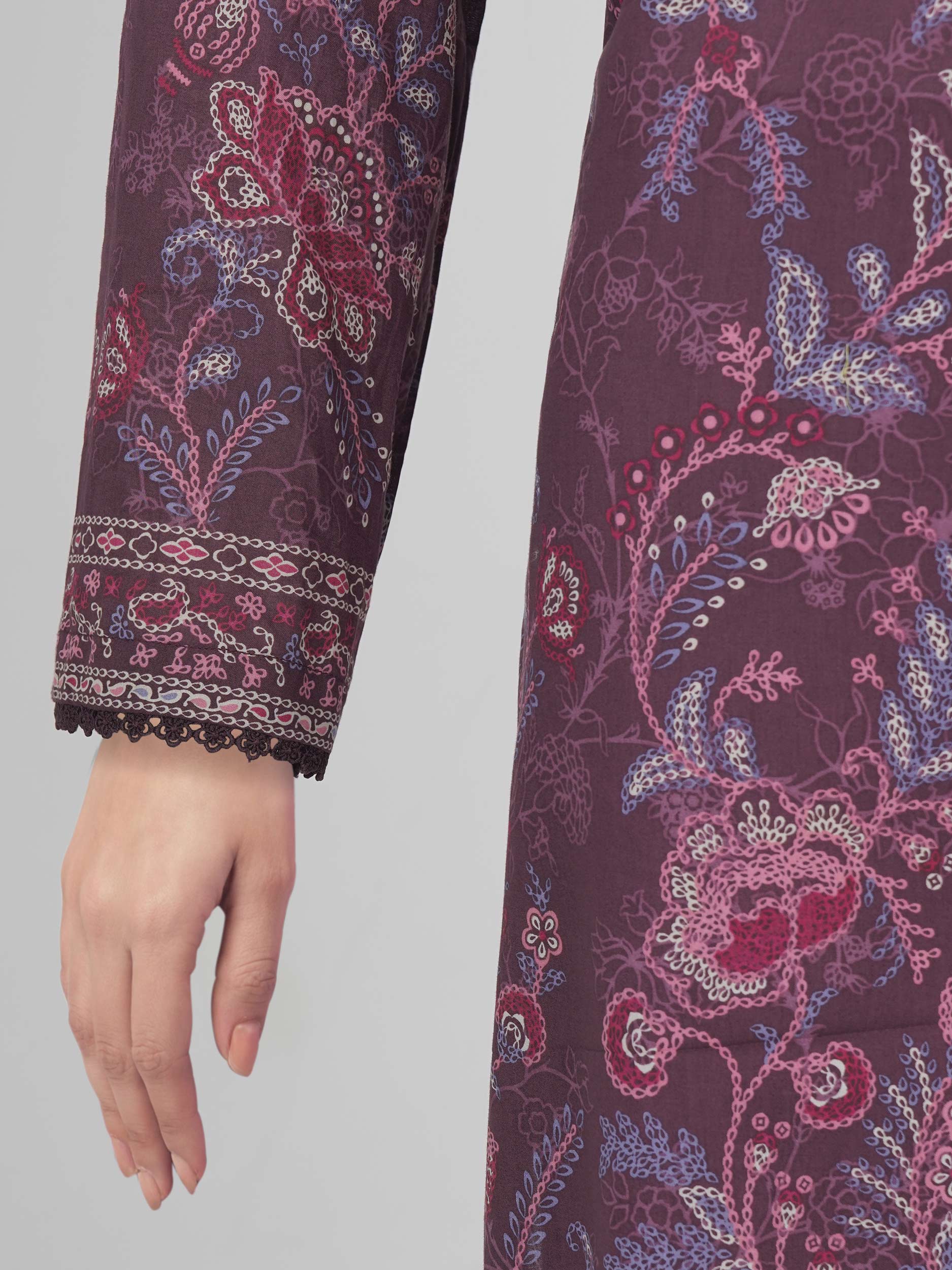 3 Piece Lawn Suit- Embroidered (Pret)