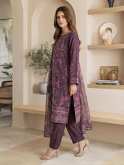 3 Piece Lawn Suit- Embroidered (Pret)