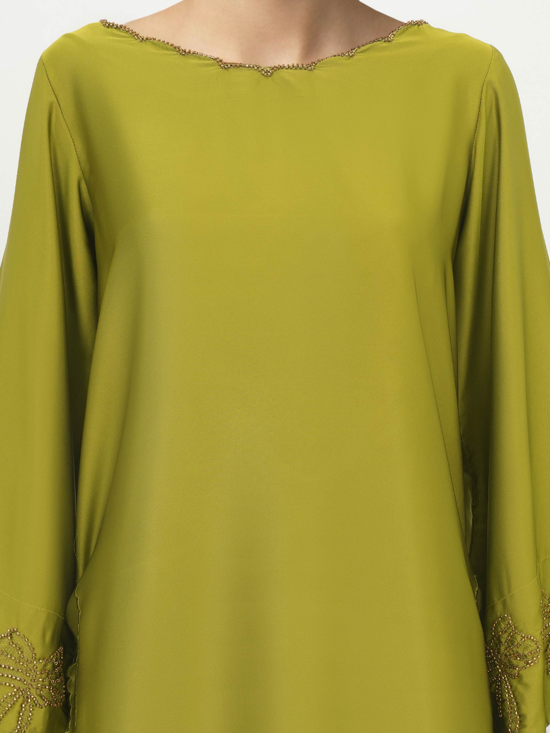 2 Piece Silk Suit- Embellished (Pret)