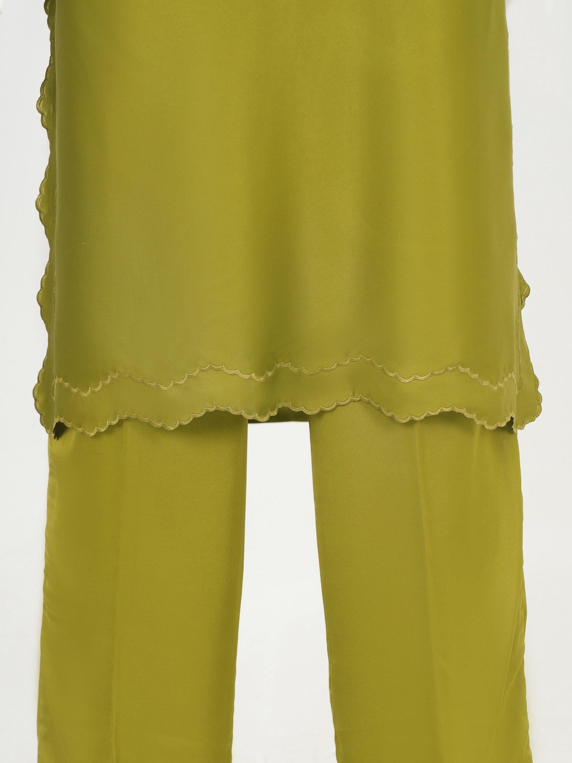 2 Piece Silk Suit- Embellished (Pret)