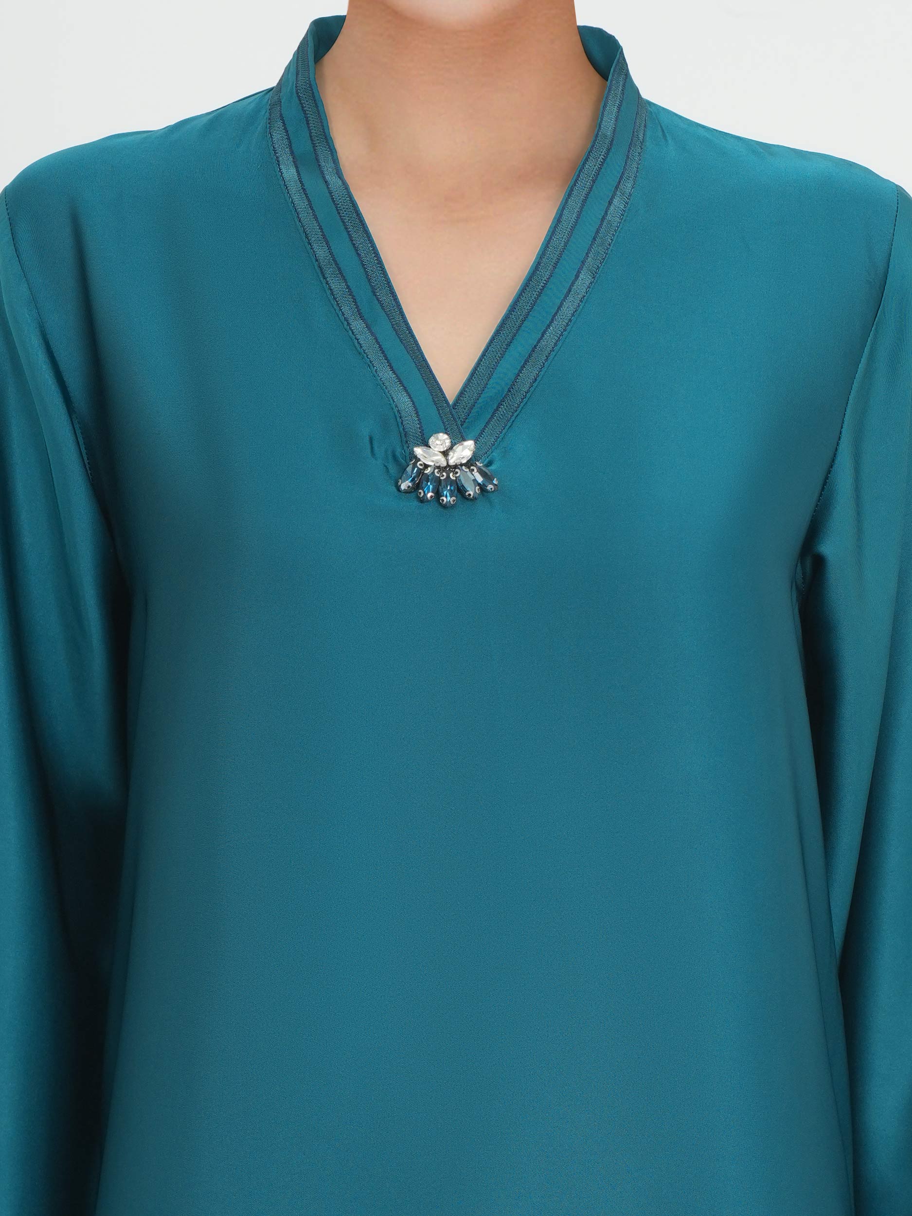 2 Piece Silk Suit- Embroidered (Pret)