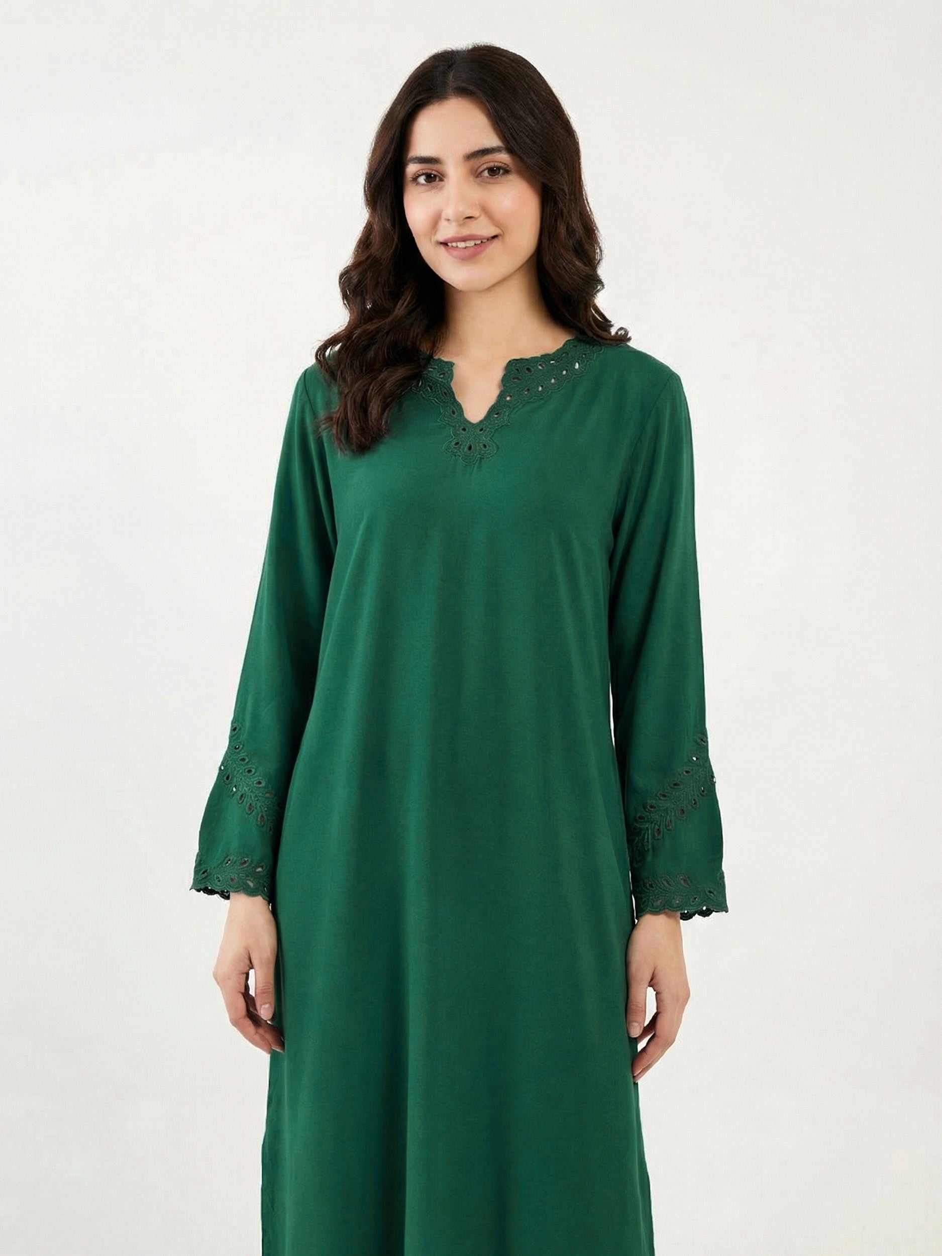 2 Piece Premium Silk Suit- Embroidered (Pret)