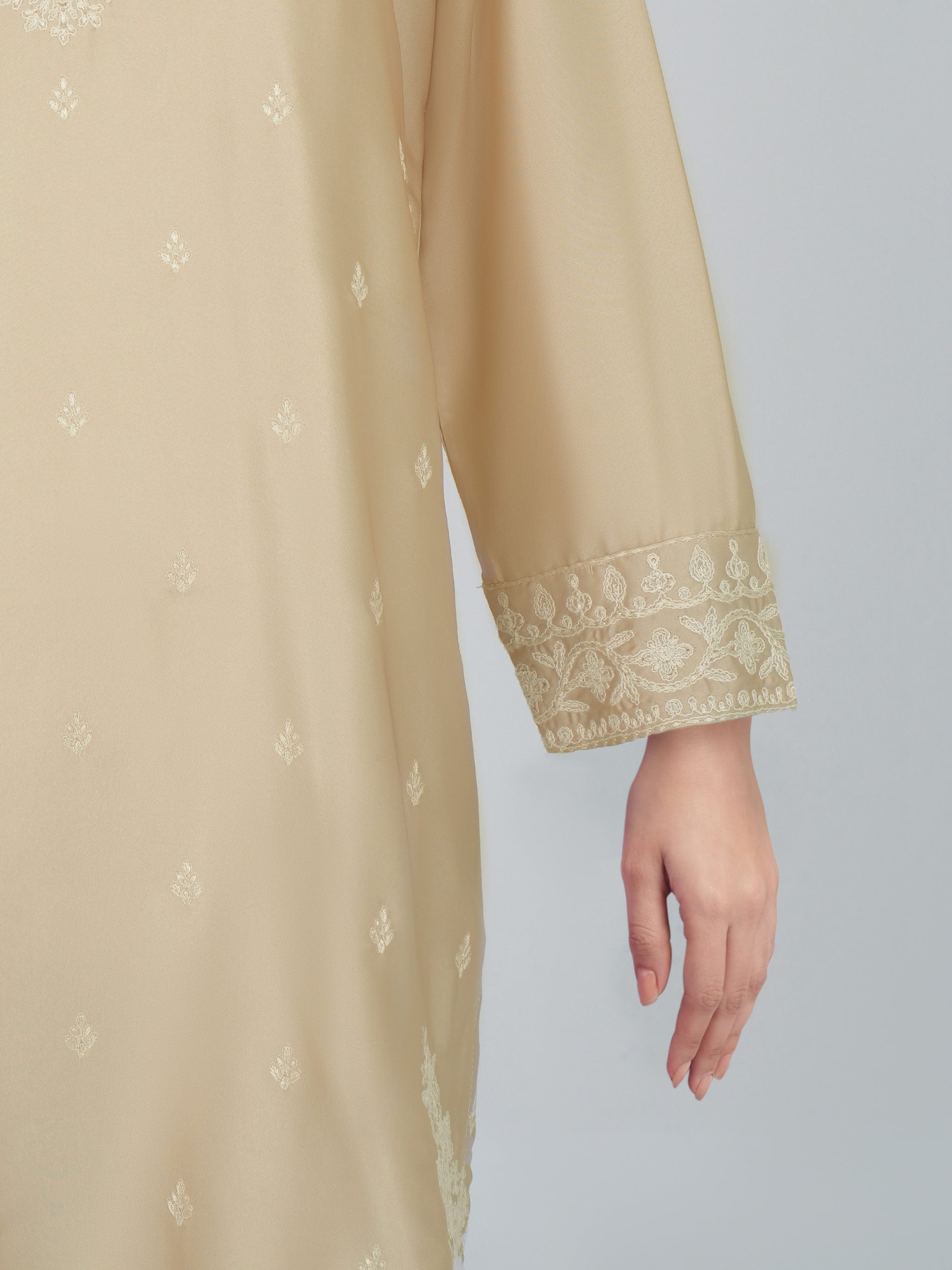 2 Piece Silk Suit- Embroidered (Pret)