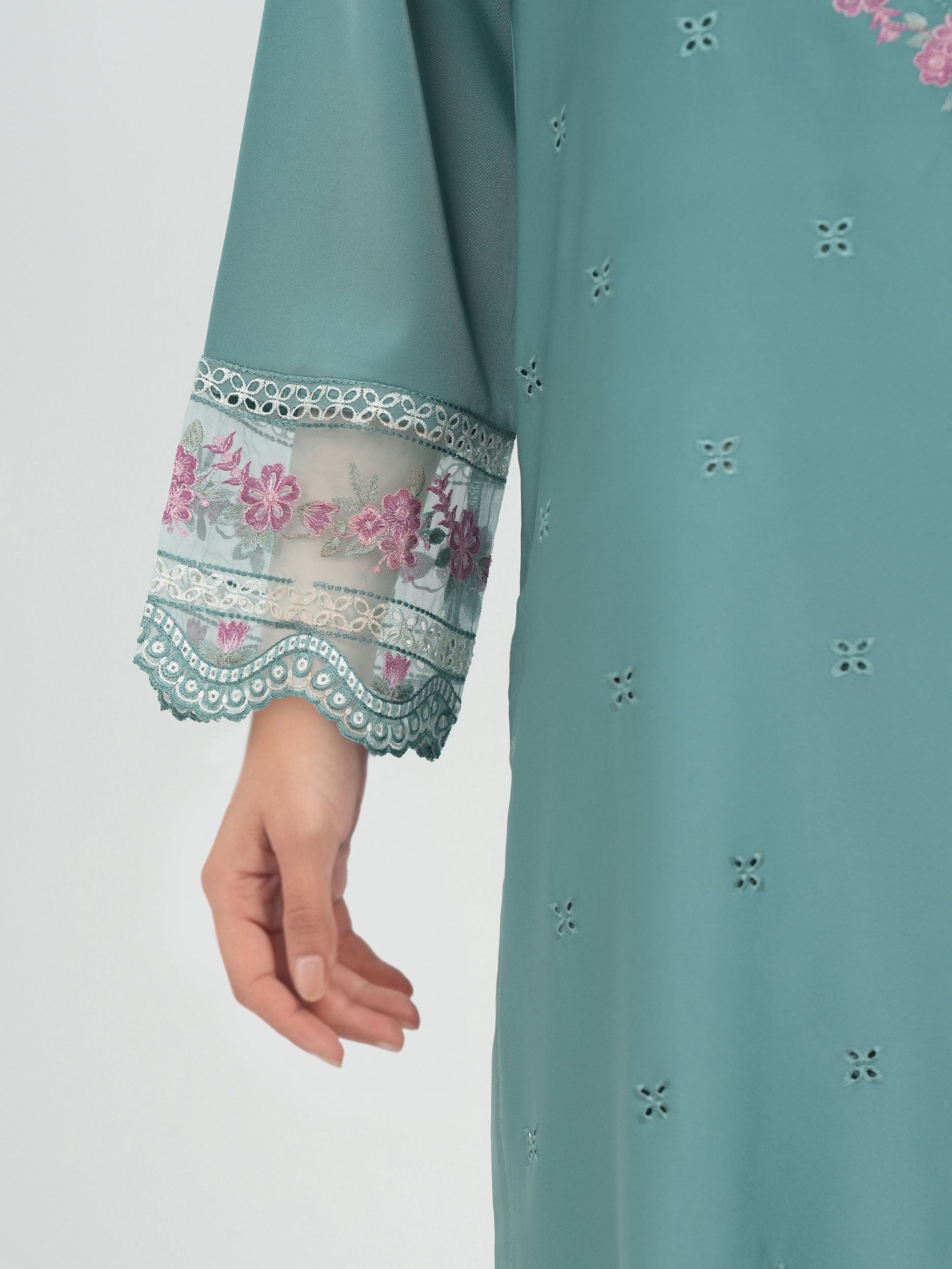 2 Piece Premium Silk Suit- Embroidered (Pret)