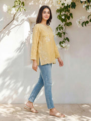 Yarn Dyed Kurti- Embroidered (Pret)