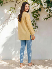 Yarn Dyed Kurti- Embroidered (Pret)