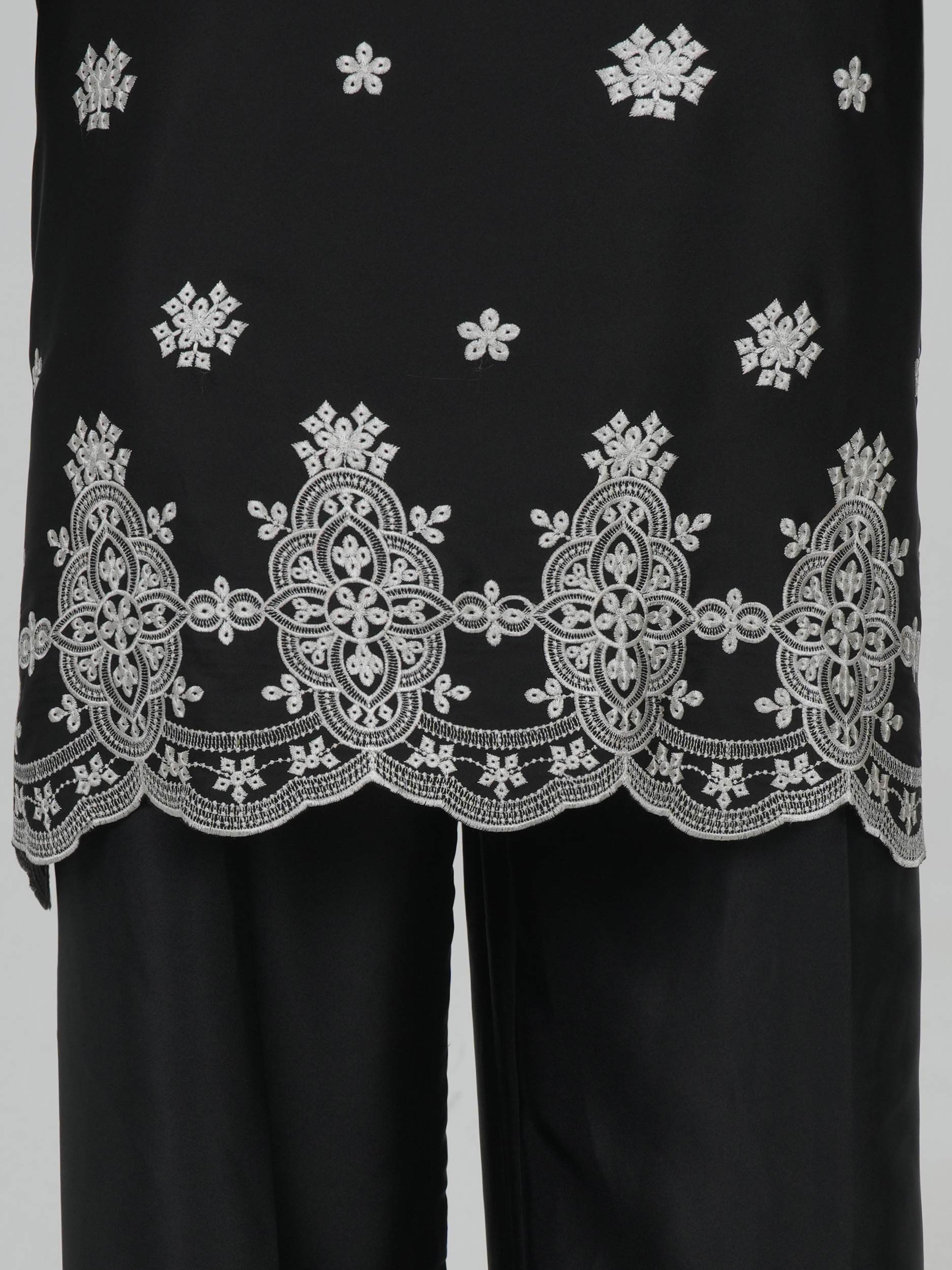 2 Piece Silk Suit- Embroidered (Pret)
