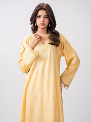 2 Piece Karandi Suit- Embroidered (Pret)
