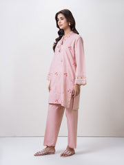 2 Piece Yarn Dyed Suit-Embroidered  (Pret)