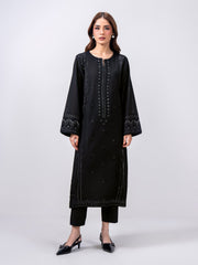 2 Piece Slub Khaddar Suit- Embroidered (Pret)