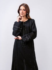 2 Piece Slub Khaddar Suit- Embroidered (Pret)