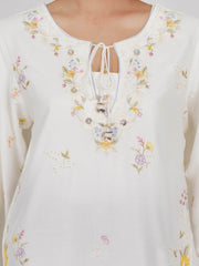 Crepe Kurti- Embroidered (Pret)