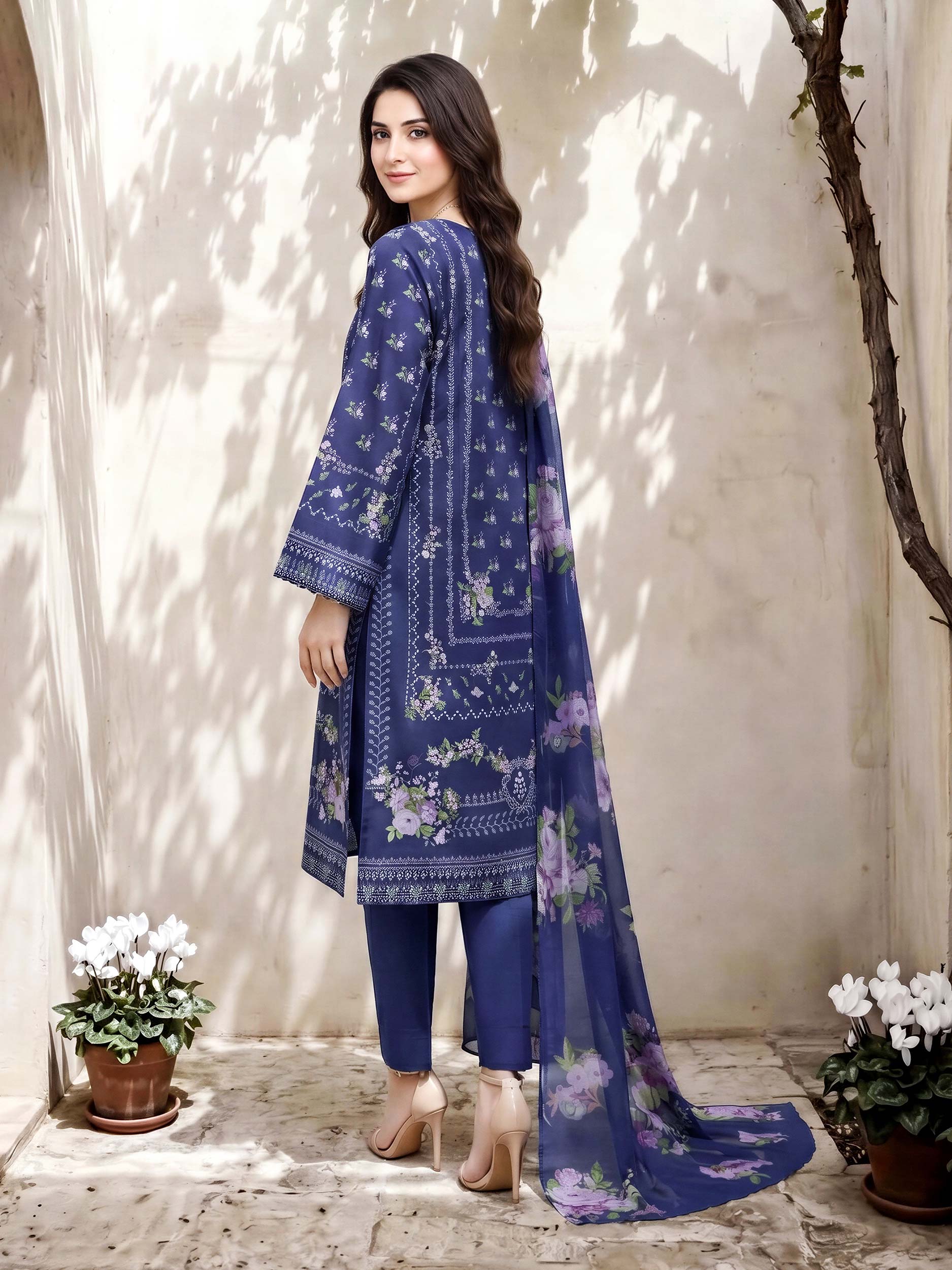 3 Piece Lawn Suit (Pret)