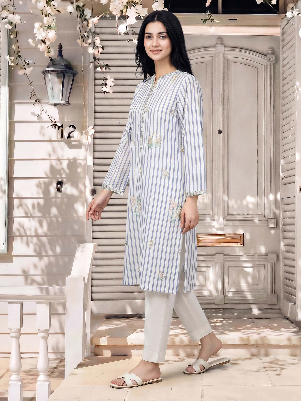 Yarn Dyed Shirt- Embroidered (Pret)