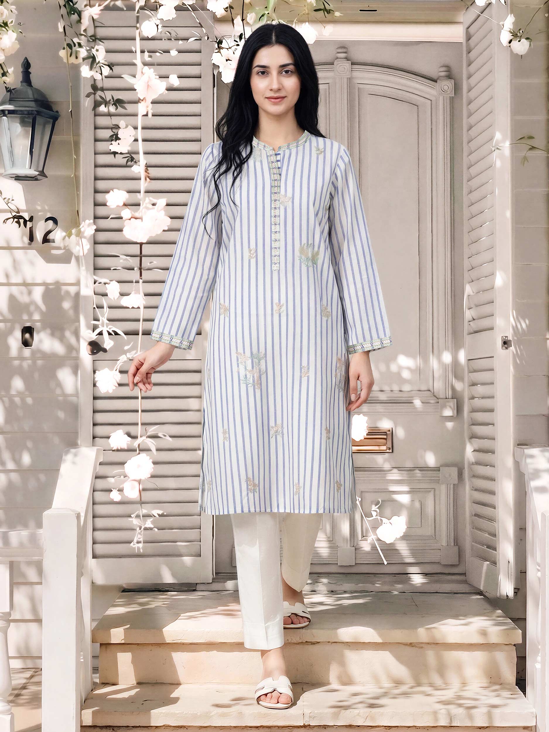 Yarn Dyed Shirt- Embroidered (Pret)