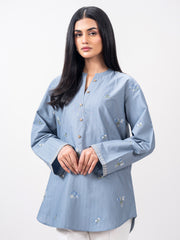 Dobby Kurti- Embroidered (Pret)