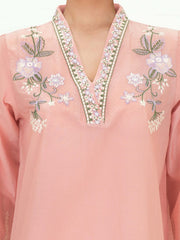3 Piece Dobby Suit- Embroidered (Pret)