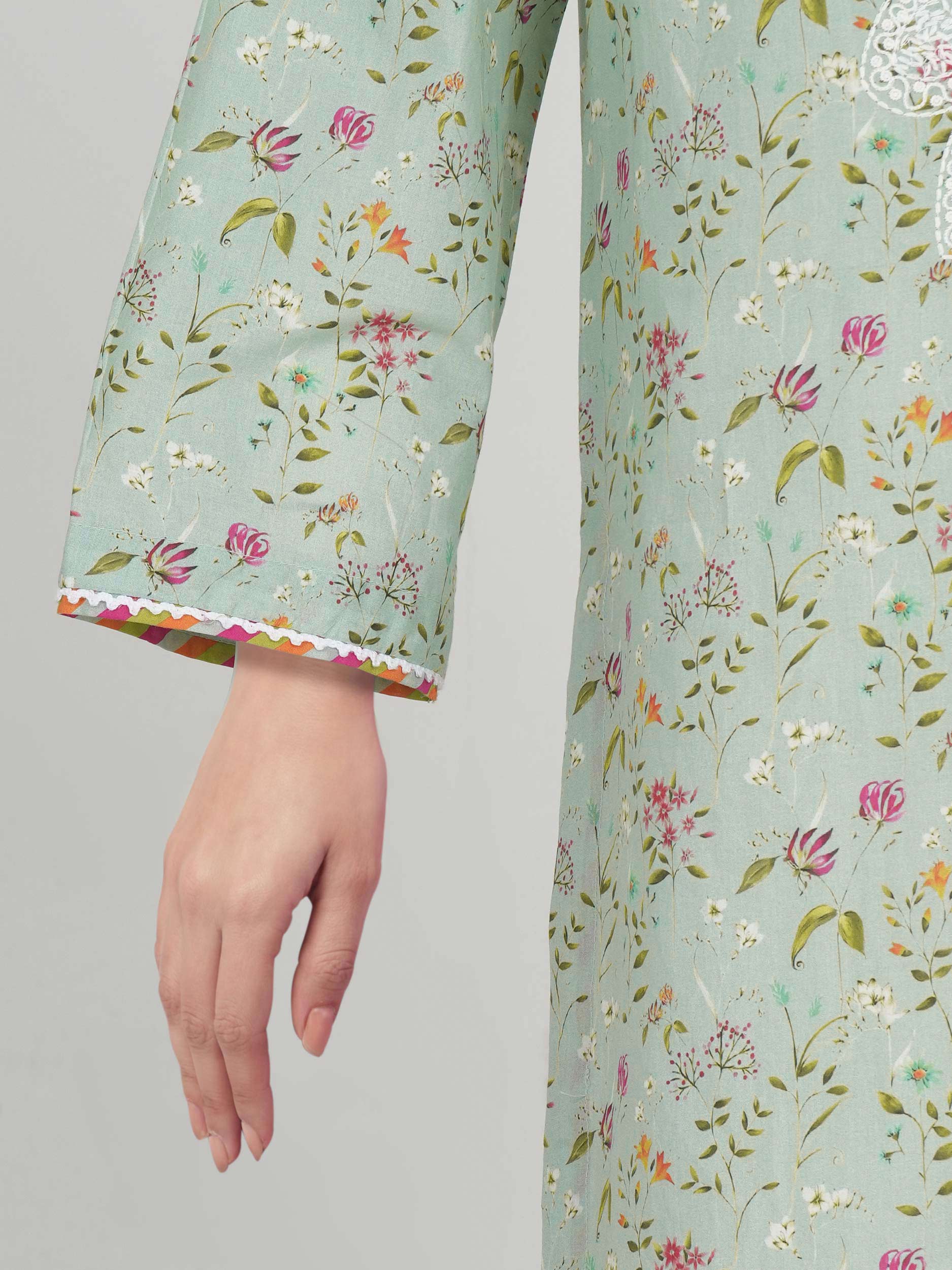 Lawn Shirt- Embroidered (Pret)