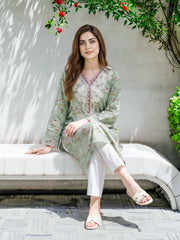 Lawn Shirt- Embroidered (Pret)