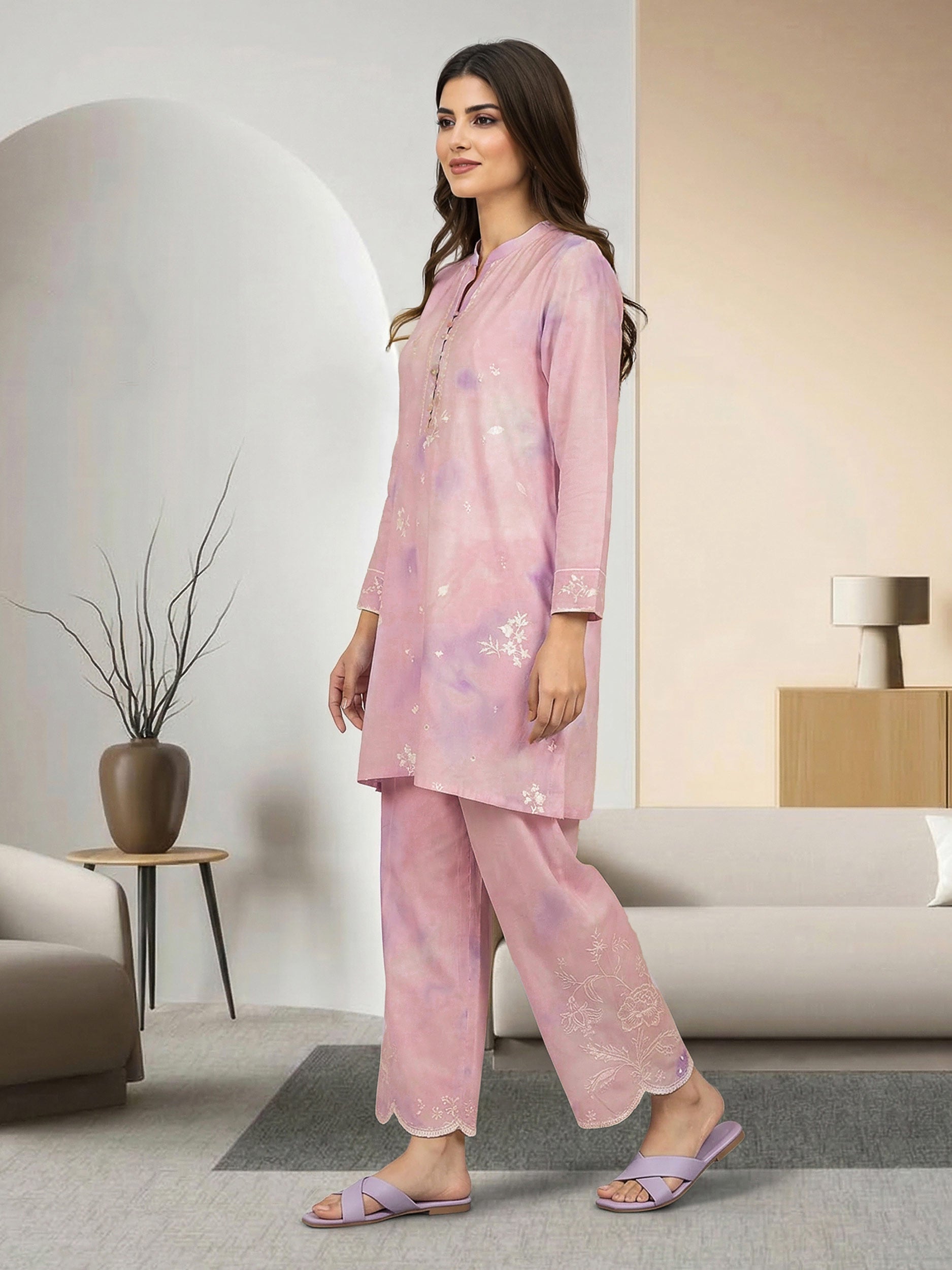2 Piece Lawn Suit- Embroidered (Pret)