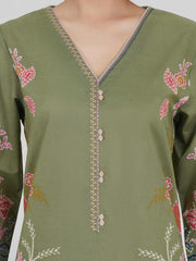 2 Piece Lawn Slub Suit (Pret)