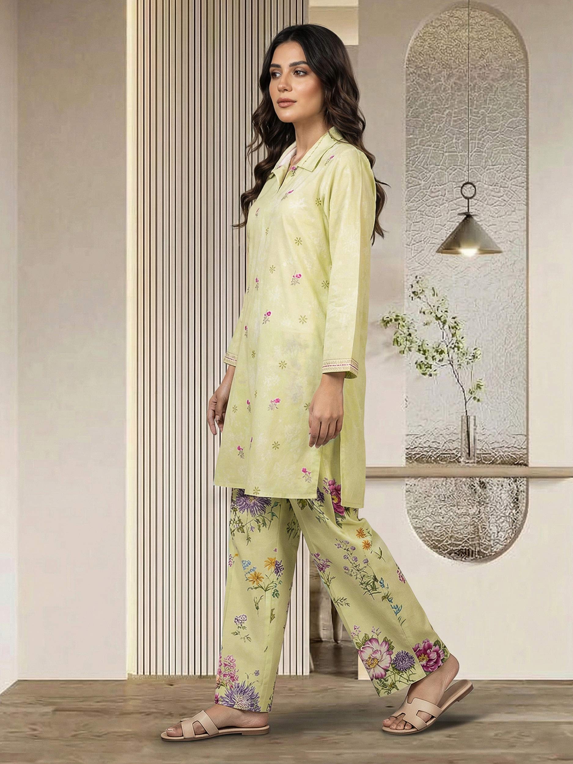 2 Piece Lawn Suit- Embroidered (Pret)