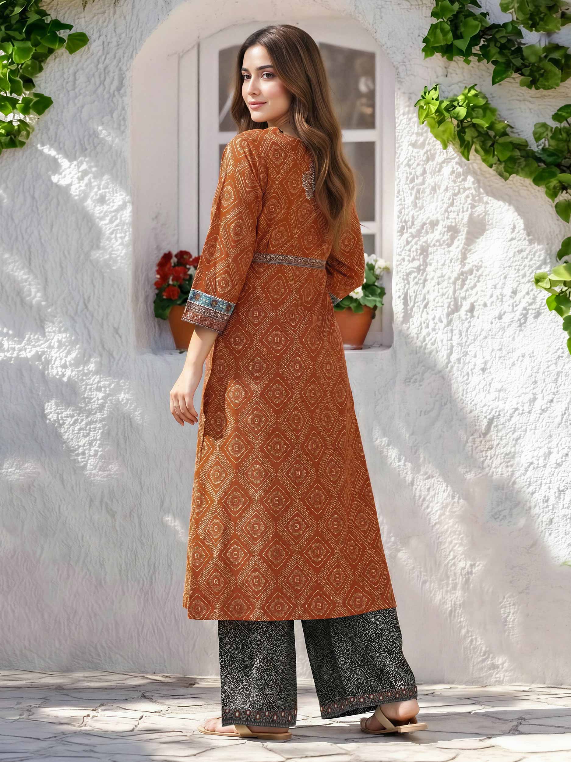 2 Piece Lawn Suit- Embroidered (Pret)