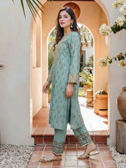 2 Piece Lawn Suit- Embroidered (Pret)