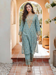 2 Piece Lawn Suit- Embroidered (Pret)